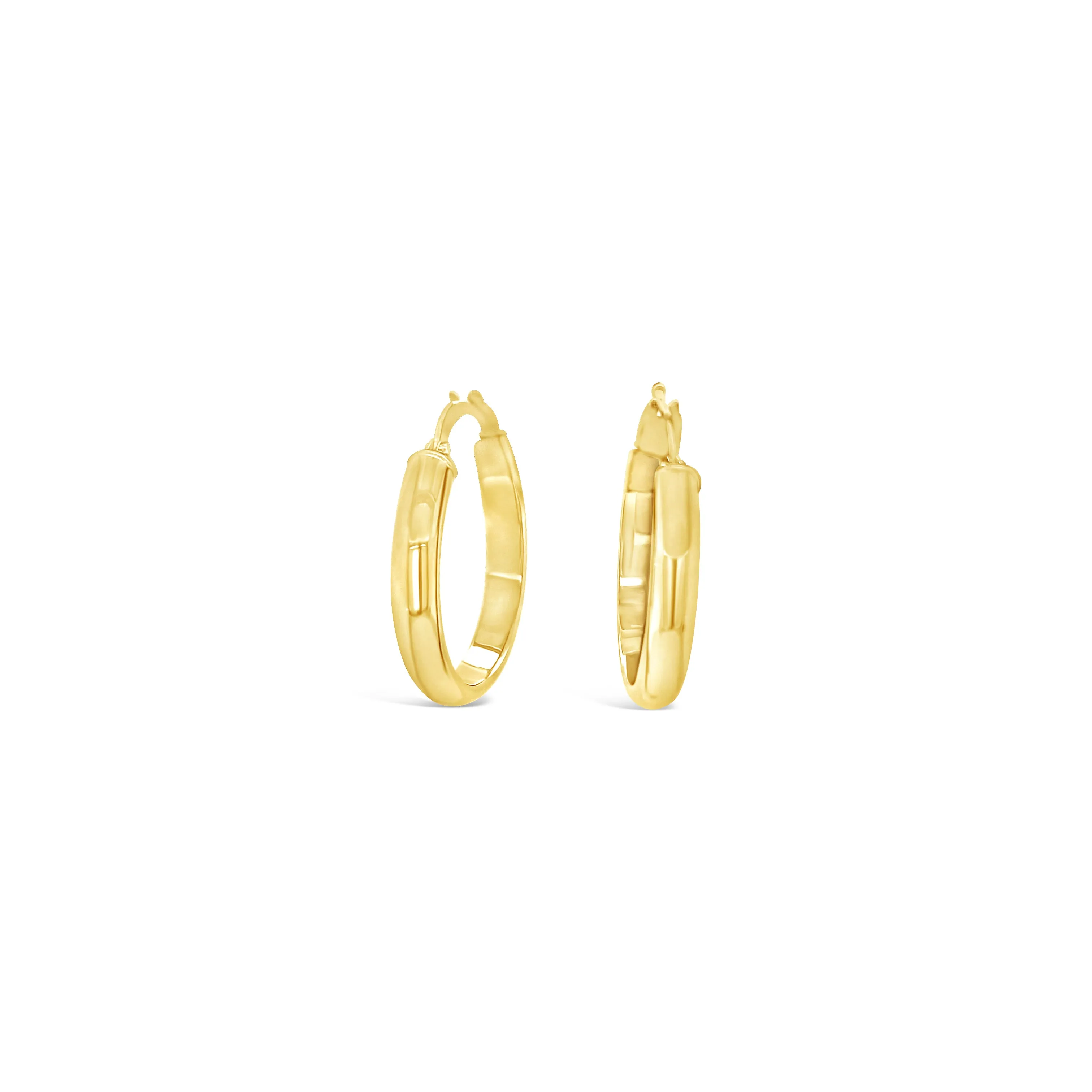 10 Karat Gold 3mm Round Hoops
