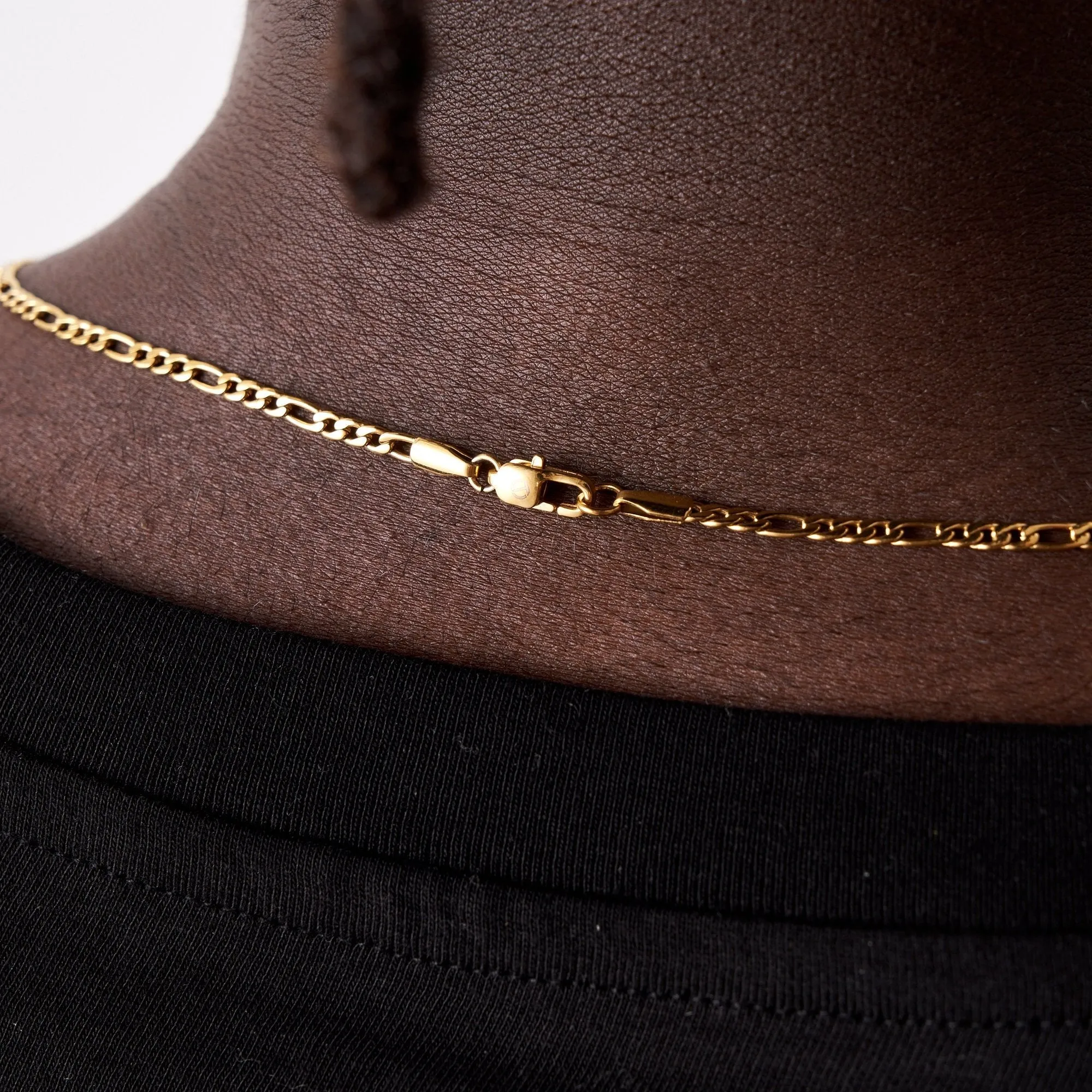 3MM Figaro Chain - Gold