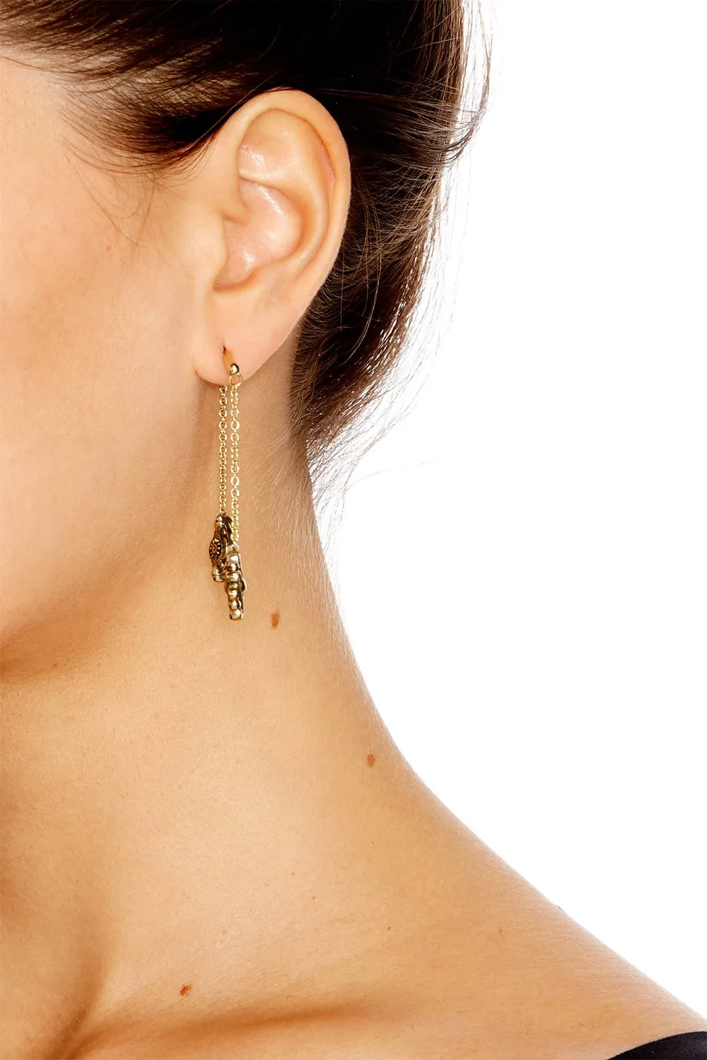 BAR EARRINGS WITH CHARMS DYNASTY DAYS
