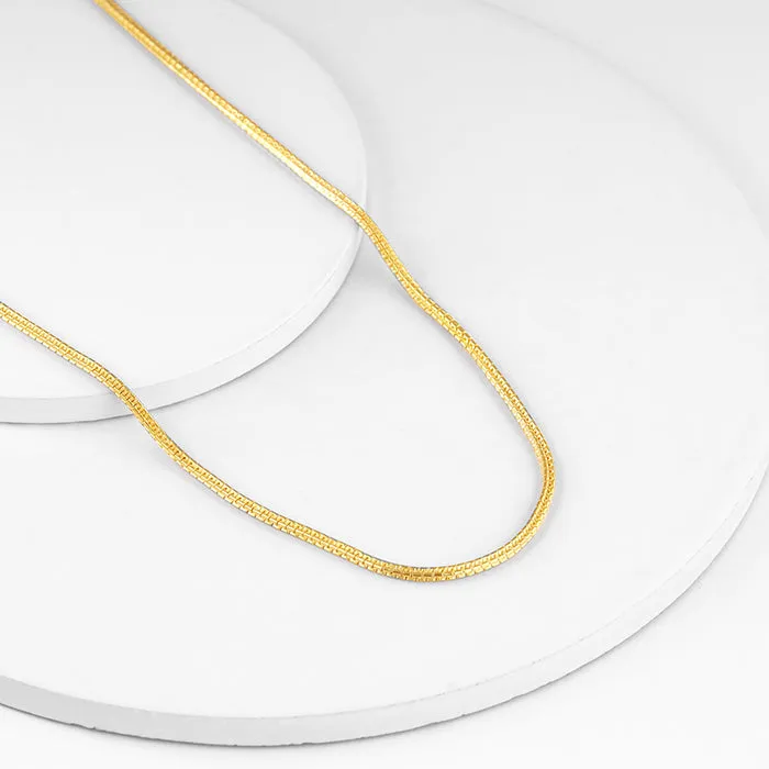 Golden Close Wave Chain For Him