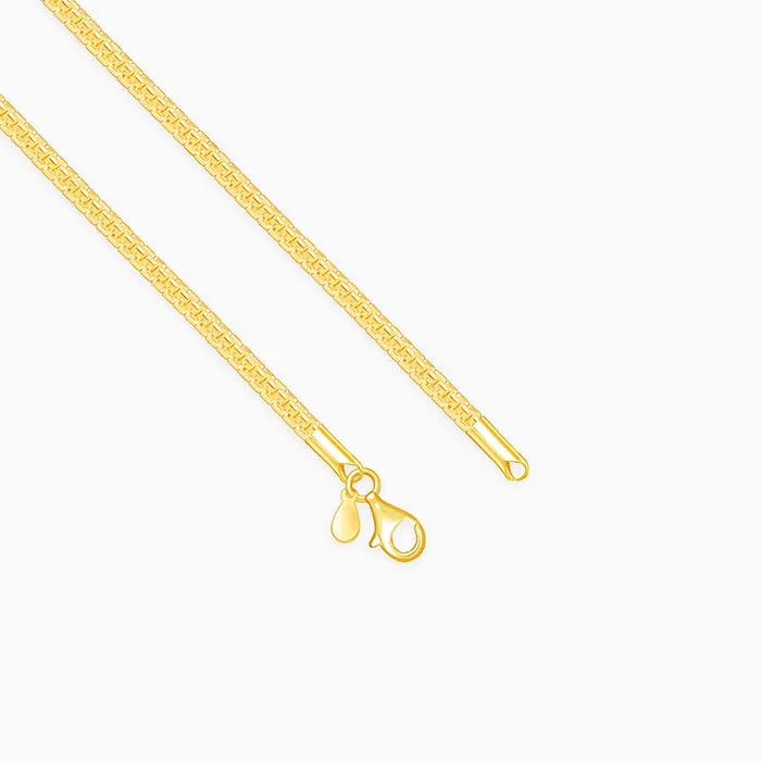 Golden Close Wave Chain For Him