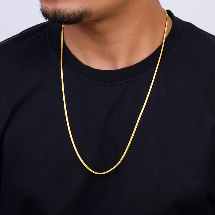 Golden Close Wave Chain For Him