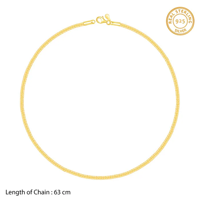 Golden Close Wave Chain For Him