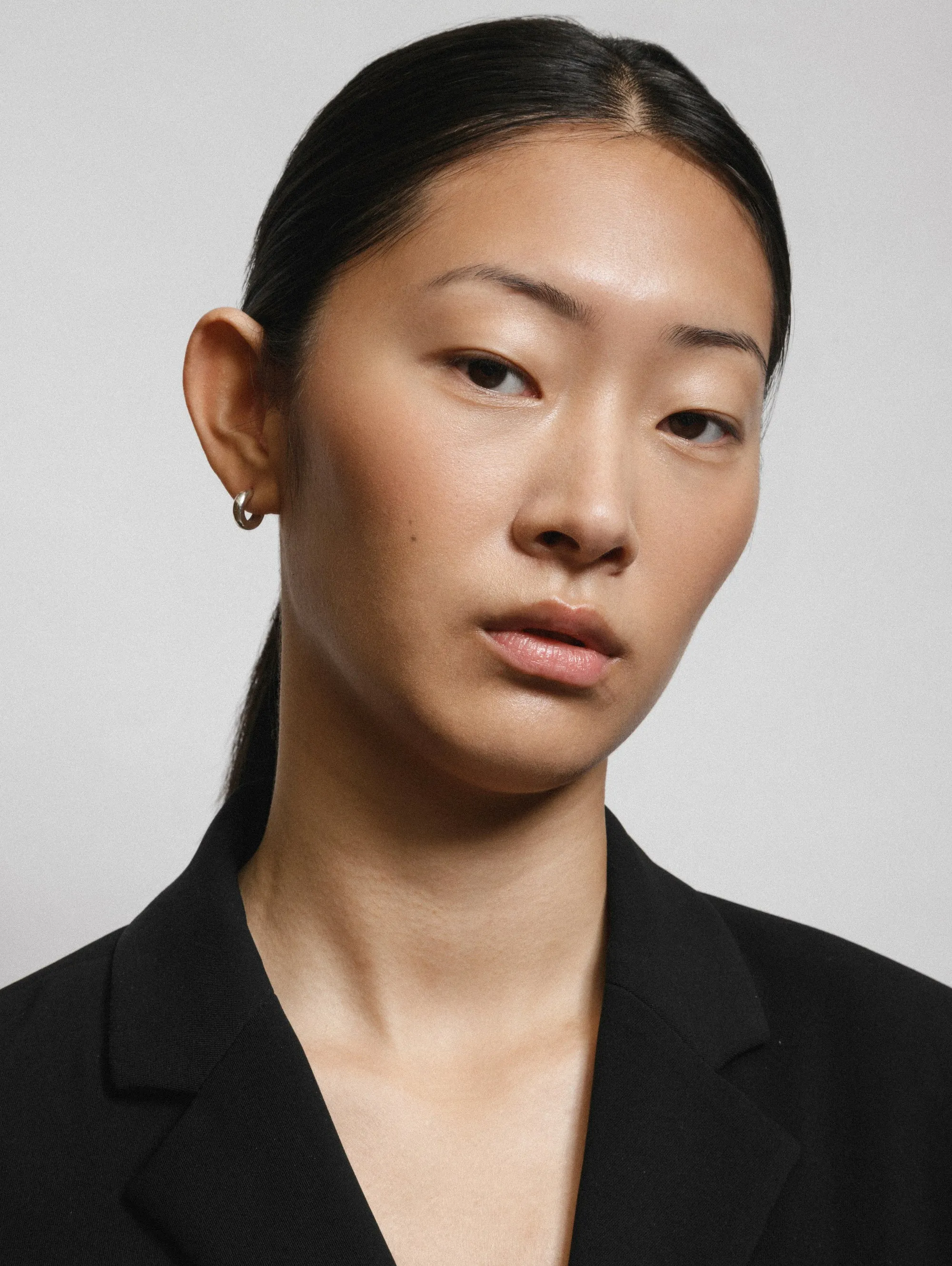 Small Abbie Hoops in Sterling Silver
