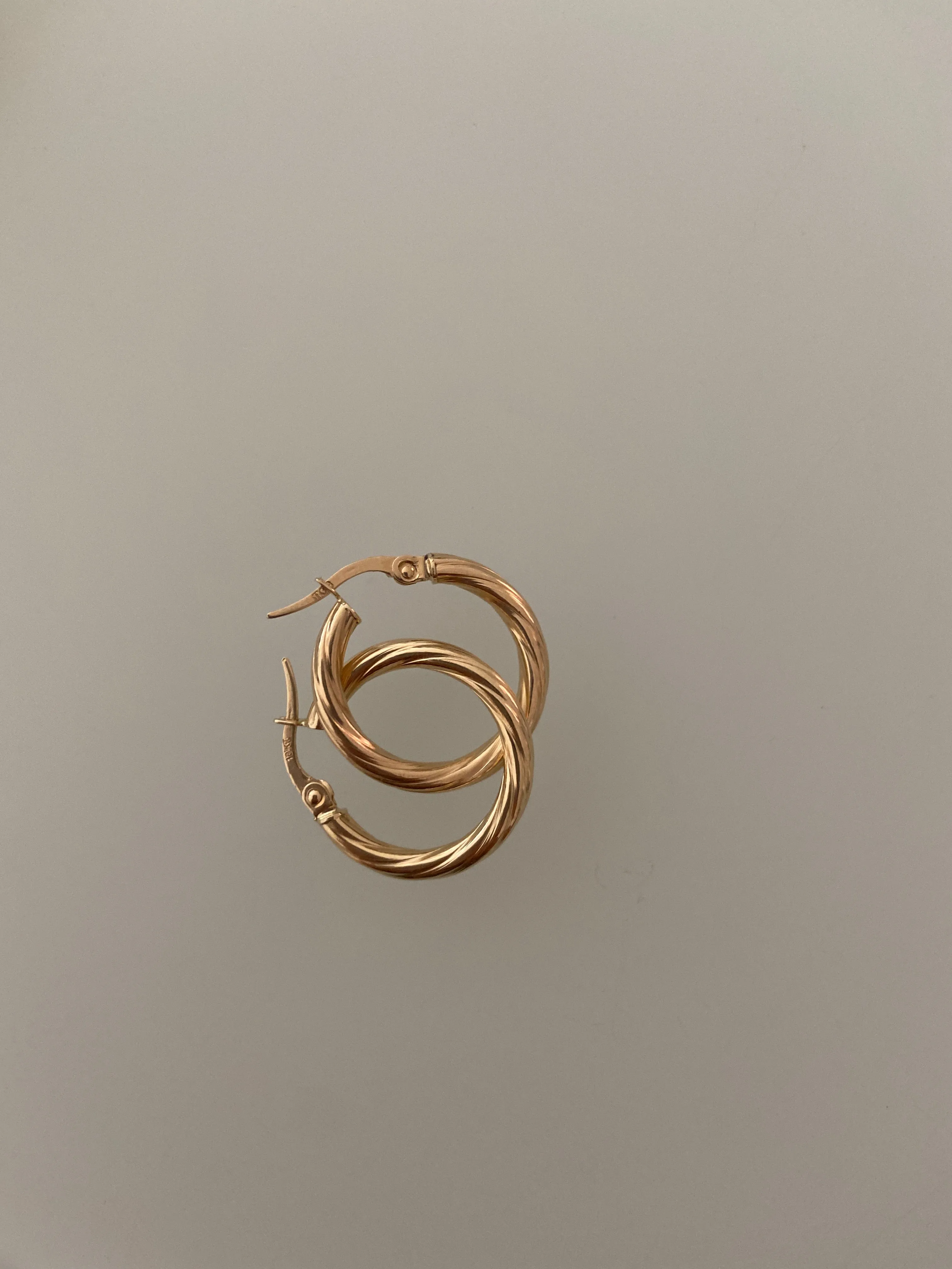 Twisted Gold Hoops